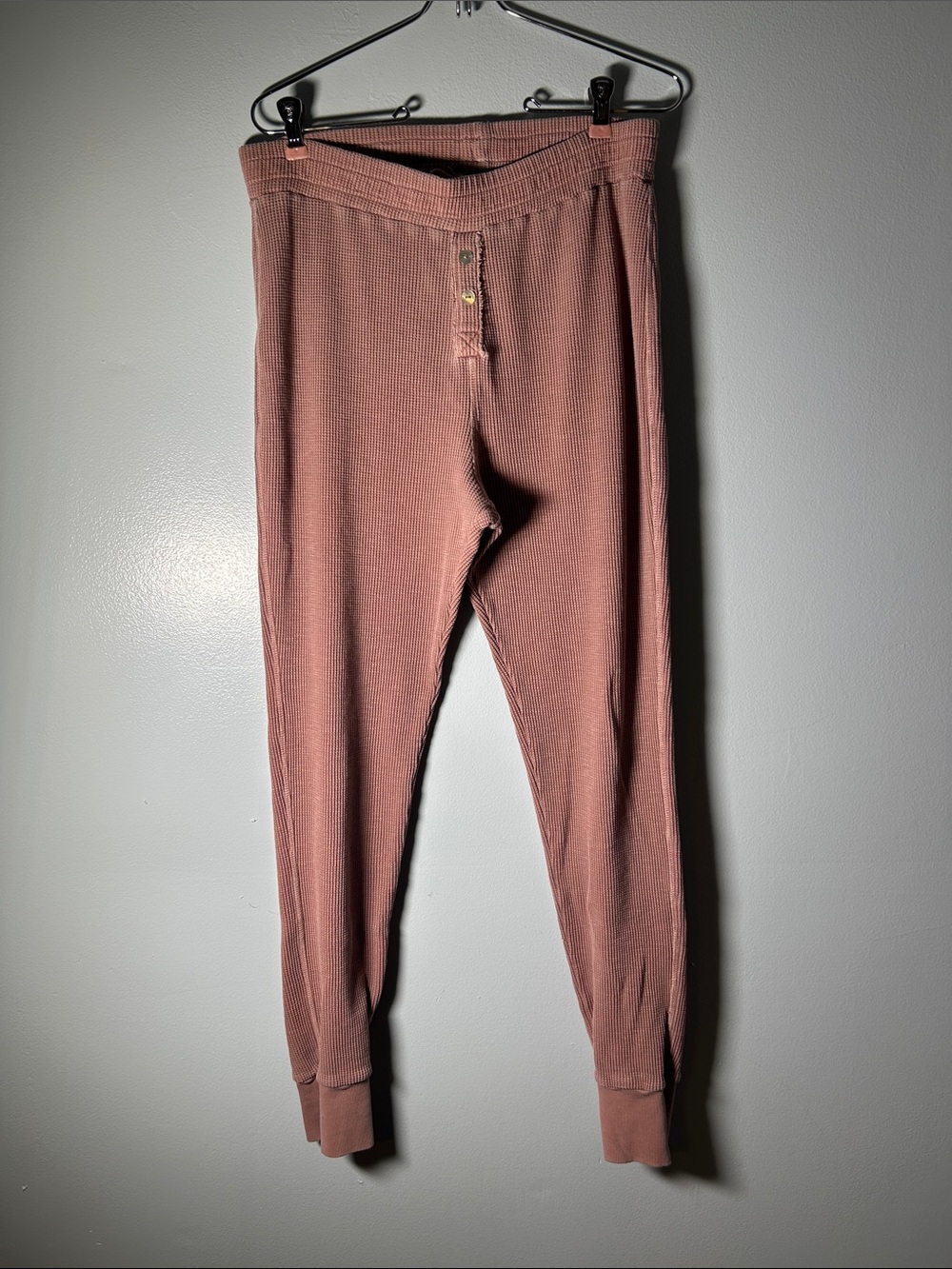 Tularosa Dusty Rose Ribbed Thermal Joggers